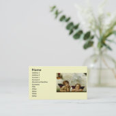 RAPHAEL "Sistine Madonna" (circa 1513) (Detail) Visitenkarte (Stehend Vorderseite)