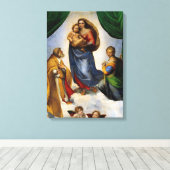 Raphael Sistine Madonna Leinwanddruck (Insitu (Holzboden))