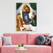 Raphael Sistine Madonna Leinwanddruck (Insitu (Wohnzimmer))