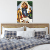Raphael Sistine Madonna Leinwanddruck (Insitu (Schlafzimmer))