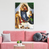 Raphael Sistine Madonna Leinwanddruck (Insitu (Wohnzimmer))