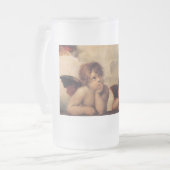 Raphael, Sistinisches Cherub Mattglas Bierglas (Vorderseite Links)