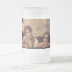 Raphael, Sistinisches Cherub Mattglas Bierglas