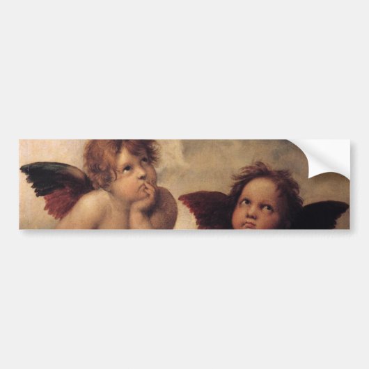 Raphael, Sixine Cherub Autoaufkleber (Vorne)