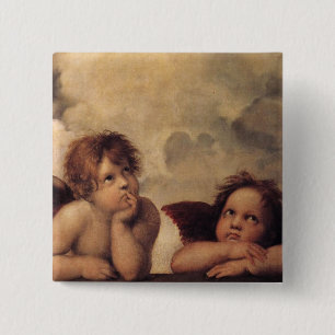 Raphael, Sixine Cherub Button