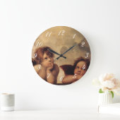 Raphael, Sixine Cherub Große Wanduhr (Zuhause)