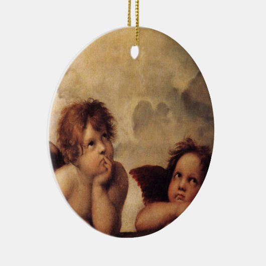 Raphael, Sixine Cherub Keramik Ornament (Rechts)