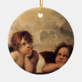 Raphael, Sixine Cherub Keramik Ornament (Vorne)