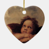 Raphael, Sixine Cherub Keramik Ornament (Hinten)