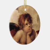 Raphael, Sixine Cherub Keramikornament (Rechts)