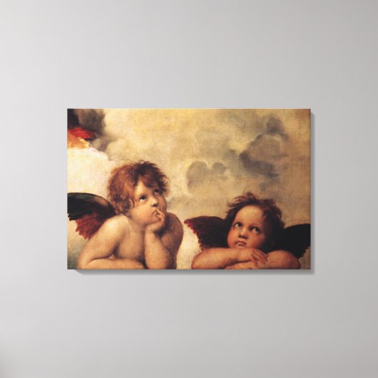 Raphael, Sixine Cherub Leinwanddruck (Vorderseite)