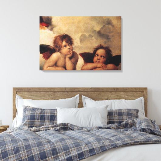 Raphael, Sixine Cherub Leinwanddruck (Insitu (Schlafzimmer))