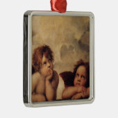 Raphael, Sixine Cherub Silbernes Ornament (Rechts)