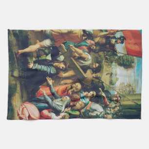 Raphael Spasimo Christ fällt unter dem Kreuz Kunst Geschirrtuch