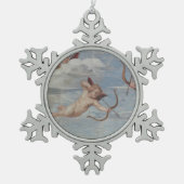 RAPHAEL | Triumph von Galatea Schneeflocken Zinn-Ornament (Vorderseite)