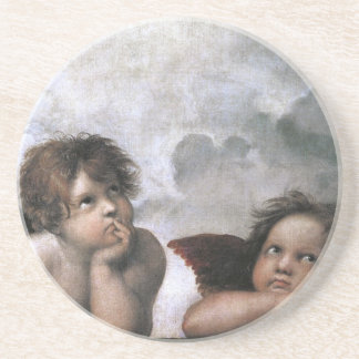 Raphael Two Angels Sandstein Untersetzer