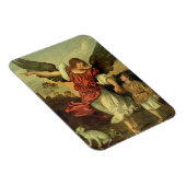 Raphael und Tobias, 1507-8 (Öl auf Tafel) Magnet (Rechte Seite)