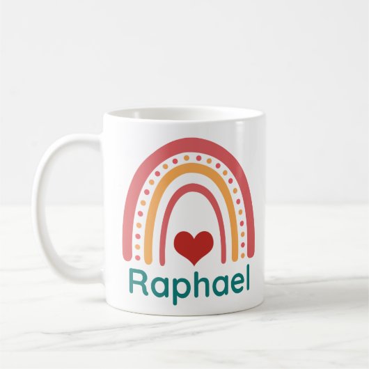 Raphael Vintage Boho Regenbogen Kaffeetasse (Links)