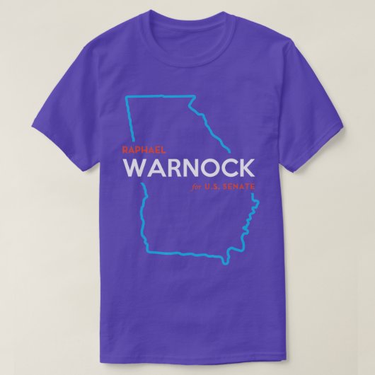 Raphael Warnock für Senator 2022 Senat Georgia Ca T-Shirt (Design vorne)