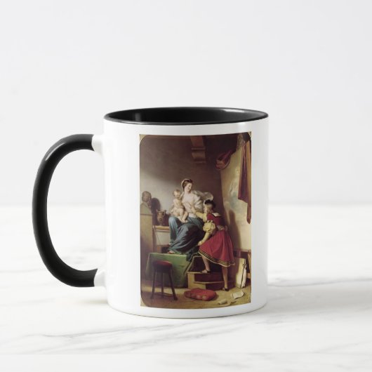 RAPHAEL, welches die Pose seines Modells seins Tasse (Links)