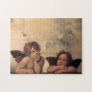 Raphael's Cherubs Fine Art Christmas Angel Puzzle