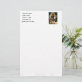 Raphael's Classic "Sistine Madonna" (ca. 1513) Briefpapier (Stehend Vorderseite)