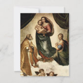 Raphael's Classic "Sistine Madonna" (ca. 1513) Einladung (Vorderseite)