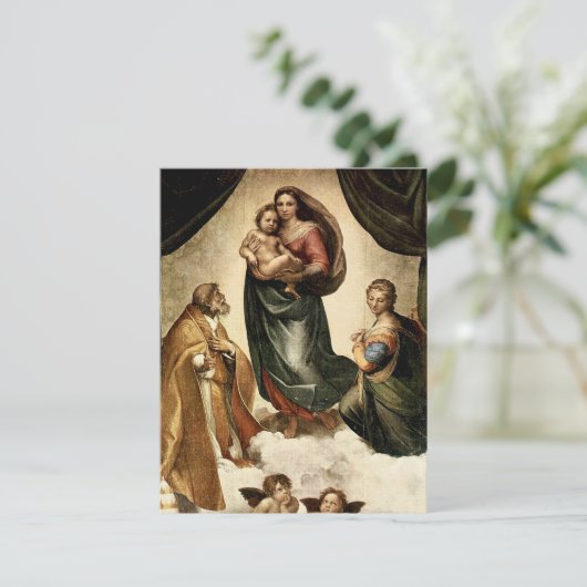 Raphael's Classic "Sistine Madonna" (ca. 1513) Einladung (Stehend Vorderseite)