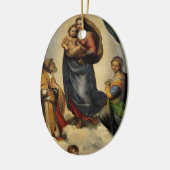 Raphael's Classic "Sistine Madonna" (ca. 1513) Keramik Ornament (Links)