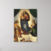 Raphael's Classic "Sistine Madonna" (ca. 1513) Leinwanddruck (Vorderseite)