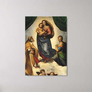 Raphael's Classic "Sistine Madonna" (ca. 1513) Leinwanddruck