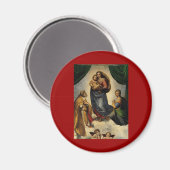 Raphael's Classic "Sistine Madonna" (ca. 1513) Magnet (Vorderseite/Rückseite)