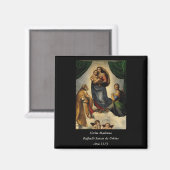 Raphael's Classic "Sistine Madonna" (ca. 1513) Magnet (Vorderseite/Rückseite)