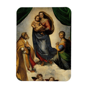 Raphael's Classic "Sistine Madonna" (ca. 1513) Magnet