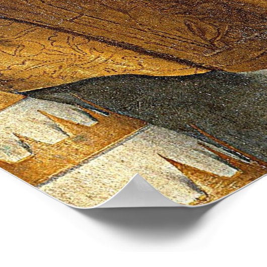 Raphael's Classic "Sistine Madonna" (ca. 1513) Poster (Ecke)