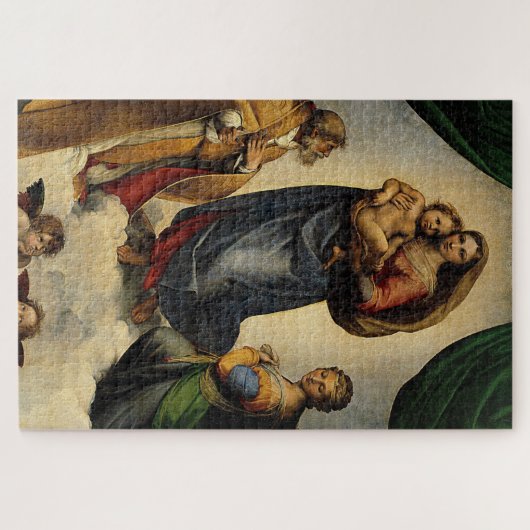 Raphael's Classic "Sistine Madonna" (ca. 1513) Puzzle (Horizontal)