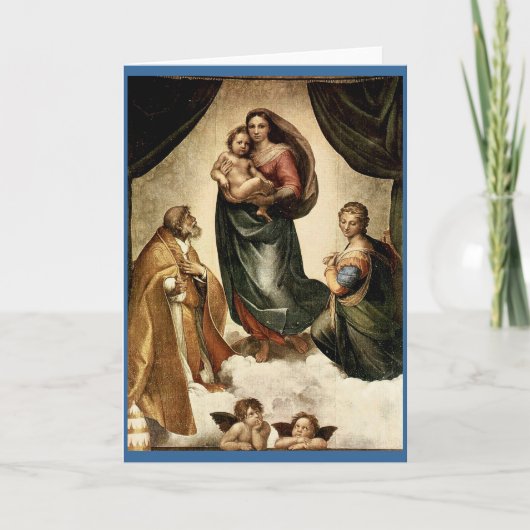 Raphael's Classic "Sistine Madonna" (circa 1513) Karte (Vorderseite)