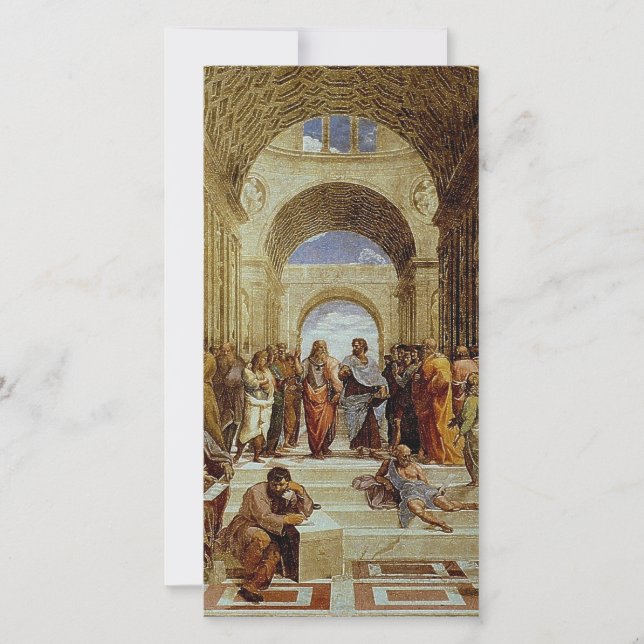 Raphaels Detail "Die Schule von Athen" um 1511 (Vorderseite)