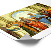 Raphaels Detail "Die Schule von Athen" um 1511 Poster (Ecke)