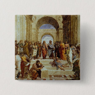 Raphaels "Die Schule von Athen" Detail um 1511 Button