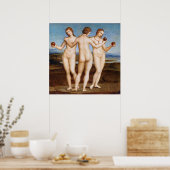 Raphaels drei Graces Poster (Küche)