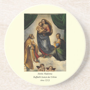 Raphaels Klassiker "Sistina-Madonna" (ca. 1513) Untersetzer