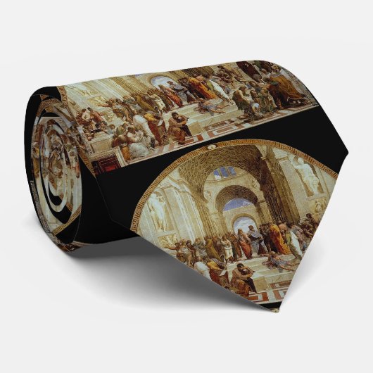 Raphaels Krawatte "Die Schule von Athen" (ca. 1511 (Gerollt)