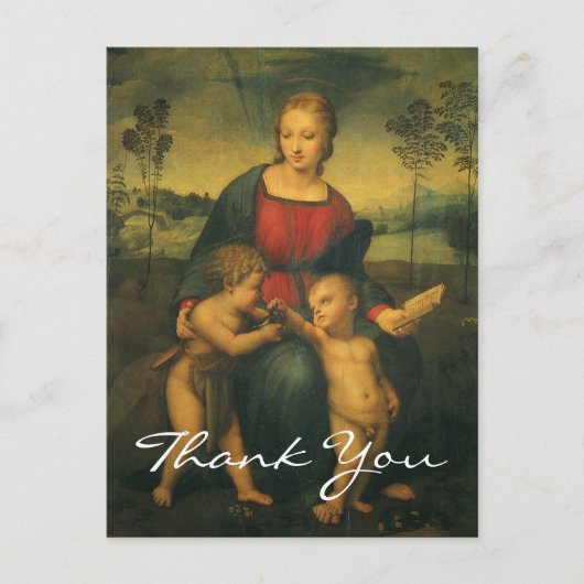 Raphaels Madonna mit der Goldfinch Postkarte (Vorderseite)