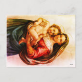 Raphael's Madonna Postcard Feiertagspostkarte (Rückseite)
