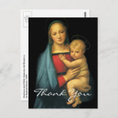 Raphaels Madonna und Kind Postkarte (Vorne/Hinten)