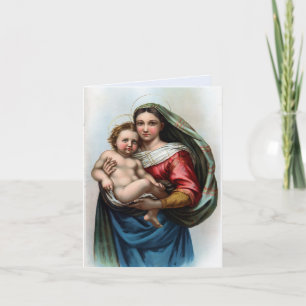 Raphaels Madonna-Weihnachtskarte Karte