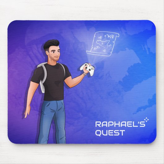 Raphael's Quest - Offizieller YouTube-Kanal Mousepad (Vorne)
