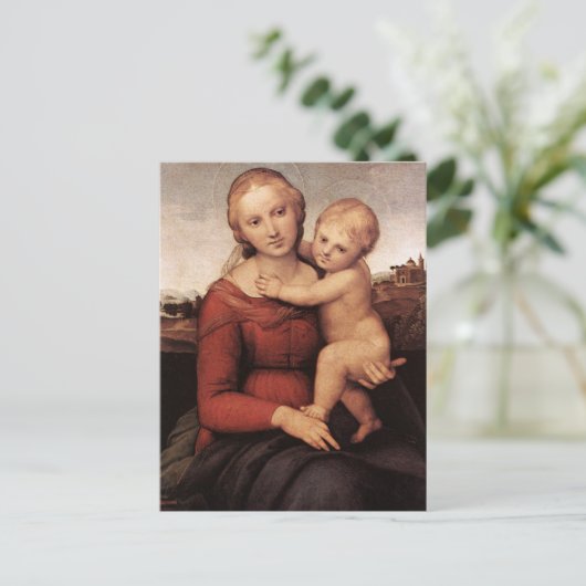 Raphaels schöne Madonna Postkarte (Stehend Vorderseite)