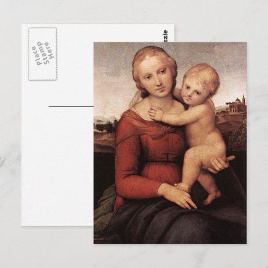 Raphaels schöne Madonna Postkarte (Vorne/Hinten)